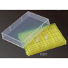 Portoir pour tube PCR 0,2ml 96 places avec couvercle, jaune (1)