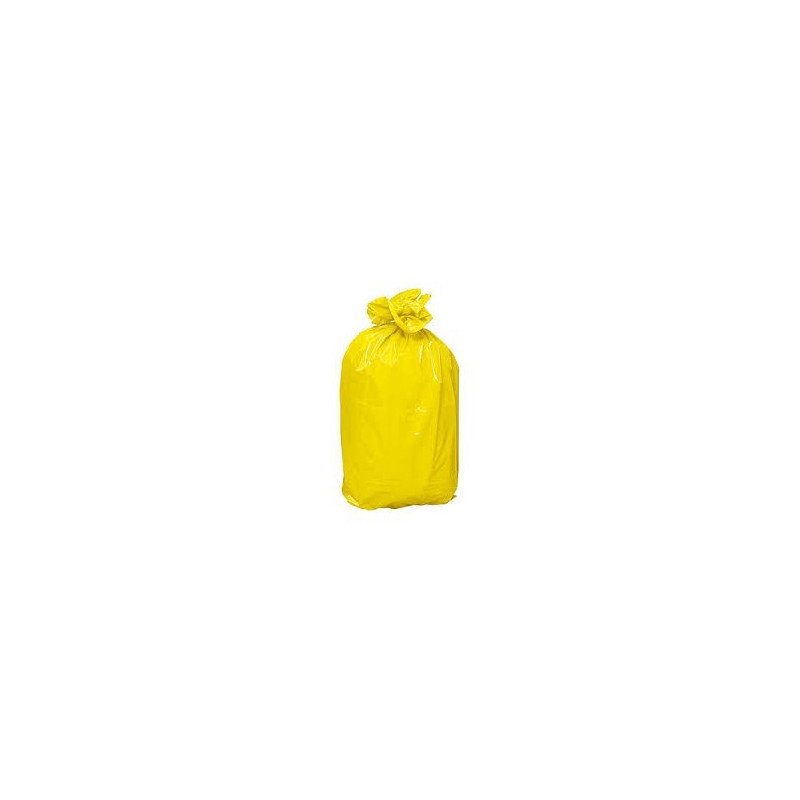 Sac plastique jaune 50L supérieur pour D.A.S.R.I. - Hemi Laboratoire