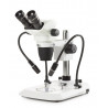 Microscope stéréo bino "NexiusZoom EVO" à double fibre à LED (1)